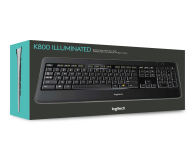 Logitech Klawiatura komputerowa LOGITECH K800 Bezprzewodowa US 920-00 - 1381019 - zdjęcie 6